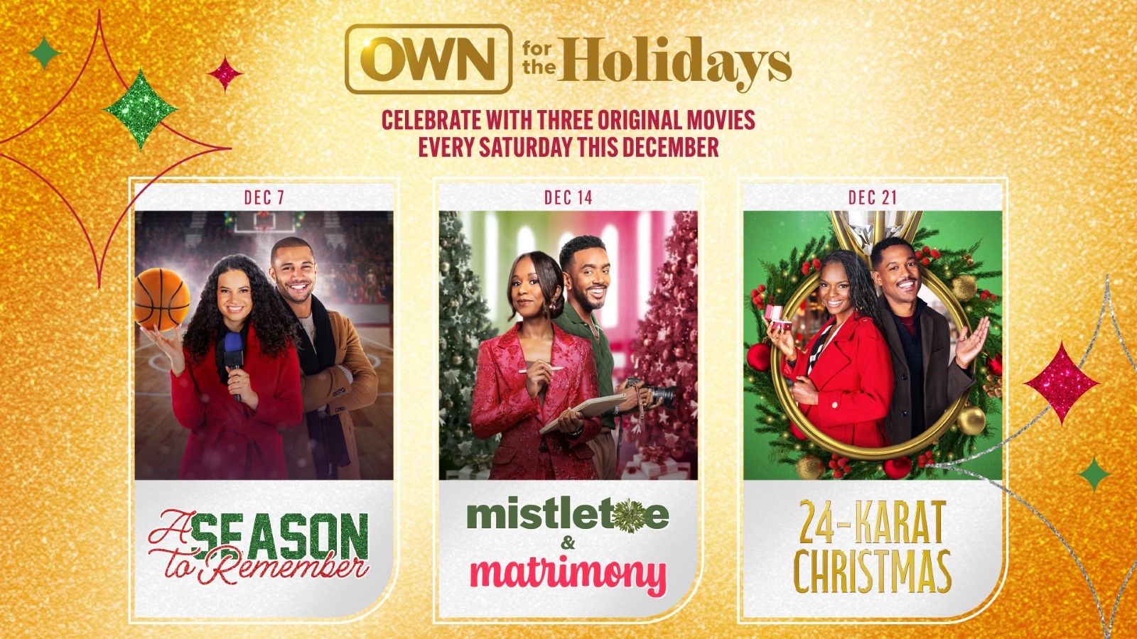 OWN To Premiere Three Original Holiday Movies