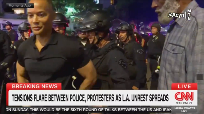 Too Much TV: CNN Reporter 'Detained' During Live Coverage Of Southern Calif. Protests